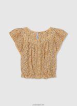 chica blusa crochet noelle Pepe Jeans 44JTZ1473 mousse - Imagen 4
