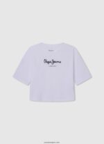 chica camiseta con doble volante Pepe Jeans 44JTZ1482 blanco - Imagen 3