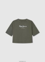 chica camiseta con doble volante Pepe Jeans 44JTZ1482 blanco - Imagen 4