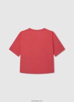 chica camiseta con estampado de amor Pepe Jeans 44JTZ1444 estudio rojo - Imagen 2