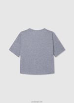 chica camiseta con estampado de amor Pepe Jeans 44JTZ1445 gris marga - Imagen 2