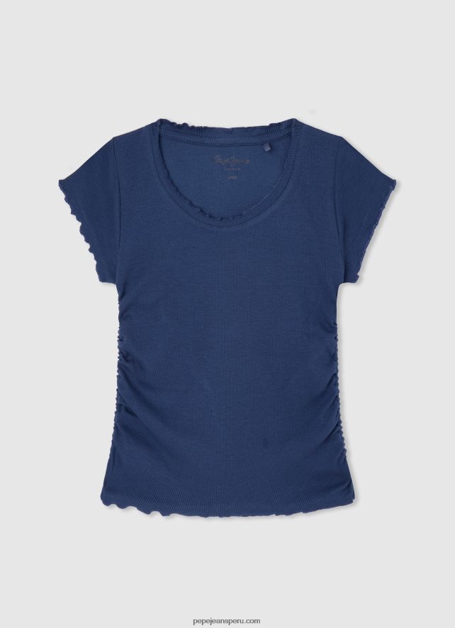 chica camiseta con estampado de amor Pepe Jeans 44JTZ1445 gris marga - Imagen 4