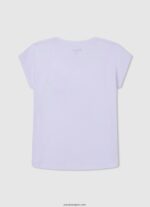 chica camiseta con estampado de corazones Pepe Jeans 44JTZ1426 blanco - Imagen 2