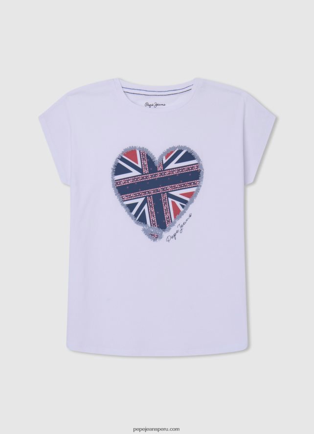 chica_camiseta_con_estampado_de_corazones_pepe_jeans_44jtz1426_blanco.jpg chica camiseta con estampado de corazones Pepe Jeans 44JTZ1426 blanco - Imagen 1
