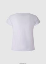 chica camiseta con estampado monocromático Pepe Jeans 44JTZ1453 blanco - Imagen 2
