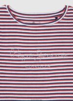 chica camiseta de canalé con estampado de rayas Pepe Jeans 44JTZ1466 océano - Imagen 3