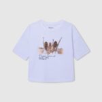 chica camiseta ilustraciones Pepe Jeans 44JTZ1439 blanco