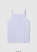 chica camiseta sin mangas con logo estampado Pepe Jeans 44JTZ1427 blanco - Imagen 2
