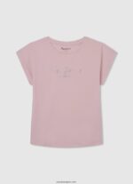 chica camiseta sin mangas con logo estampado Pepe Jeans 44JTZ1432 brillar - Imagen 3