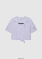 chica camiseta sin mangas con volantes Pepe Jeans 44JTZ1478 mousse - Imagen 5