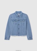 chica chamarra de mezclilla New Berry de ajuste regular Pepe Jeans 44JTZ1358 mezclilla - Imagen 4
