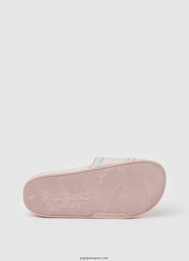 chica chanclas de playa con logo deslizante Pepe Jeans 44JTZ1347 Rosa claro - Imagen 5