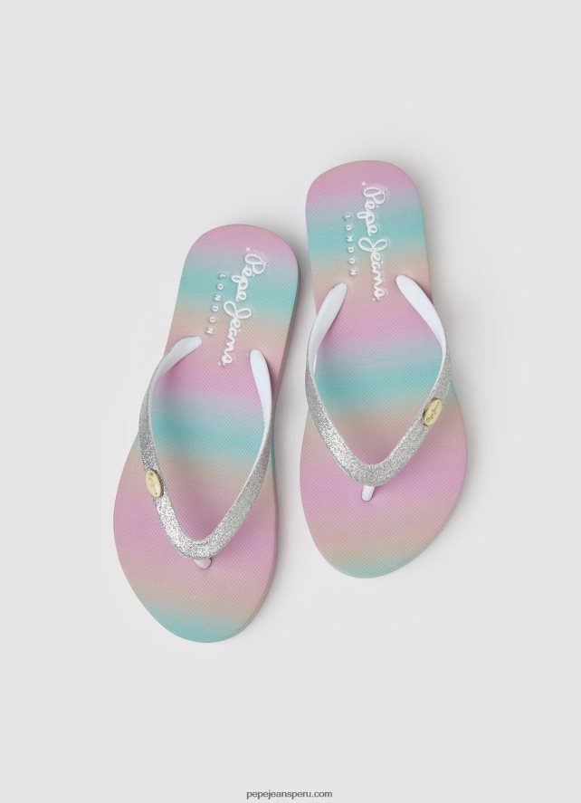 chica chanclas de playa dorset milana Pepe Jeans 44JTZ1349 plata - Imagen 2