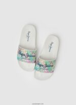 chica chanclas de playa slider martina Pepe Jeans 44JTZ1346 blanco - Imagen 2
