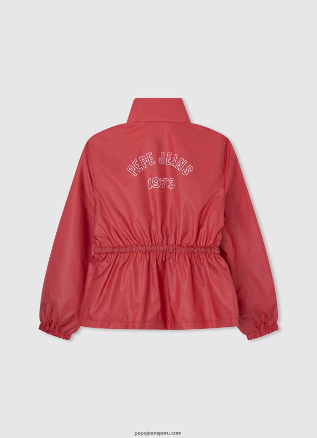 chica chaqueta cortavientos sylvie Pepe Jeans 44JTZ1353 estudio rojo - Imagen 2