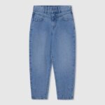 chica jeans bella de talle alto con corte globo Pepe Jeans 44JTZ1369 mezclilla