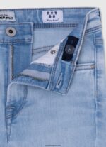 chica jeans pitillo con tiro alto y tiro alto Pepe Jeans 44JTZ1364 mezclilla - Imagen 3