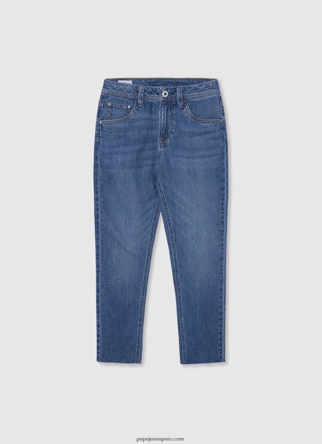 chica jeans pitillo con tiro alto y tiro alto Pepe Jeans 44JTZ1364 mezclilla - Imagen 5