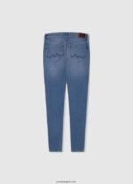 chica jeans pitillo con tiro alto y tiro alto Pepe Jeans 44JTZ1365 mezclilla - Imagen 2