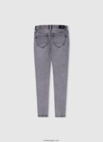 chica jeans pitillo con tiro alto y tiro alto Pepe Jeans 44JTZ1370 mezclilla - Imagen 2