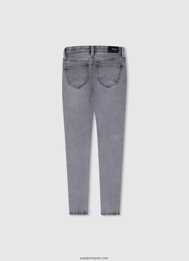 chica jeans pitillo con tiro alto y tiro alto Pepe Jeans 44JTZ1370 mezclilla - Imagen 2