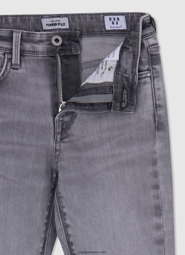 chica jeans pitillo con tiro alto y tiro alto Pepe Jeans 44JTZ1370 mezclilla - Imagen 3