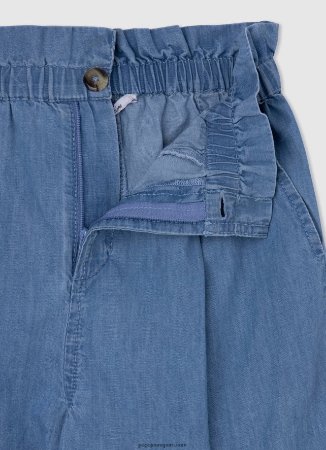 chica pantalones cortos de bolsa de papel jimena Pepe Jeans 44JTZ1485 bahía - Imagen 3