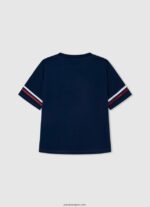 chica playera boxy con logo estampado Pepe Jeans 44JTZ1448 océano - Imagen 2