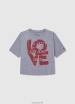 chica playera boxy con logo estampado Pepe Jeans 44JTZ1448 océano - Imagen 5
