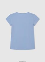 chica playera con logo brillante Pepe Jeans 44JTZ1465 bahía - Imagen 2