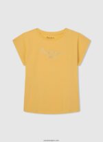 chica playera con logo de strass Pepe Jeans 44JTZ1433 brillar