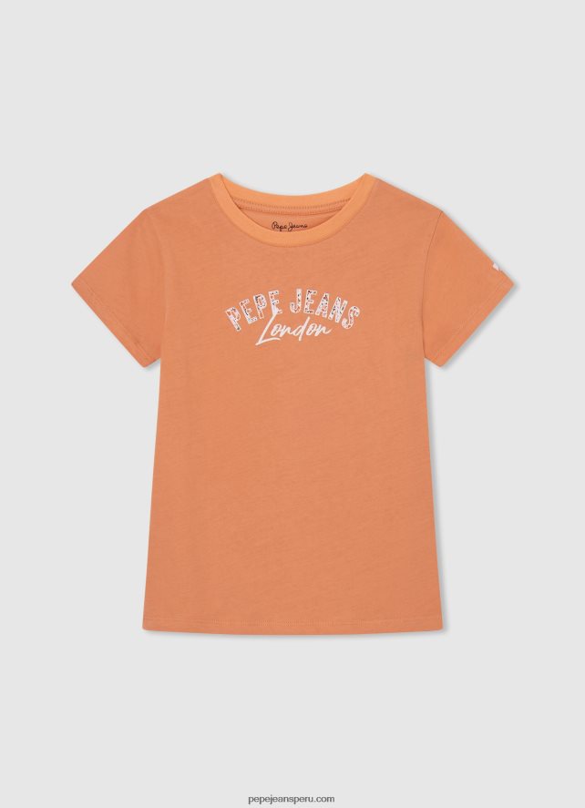 chica_playera_con_logo_estampado_pepe_jeans_44jtz1454_durazno.jpg chica playera con logo estampado Pepe Jeans 44JTZ1454 durazno - Imagen 1