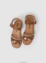 chica sandalias irma de piel trenzada Pepe Jeans 44JTZ1337 broncearse - Imagen 2