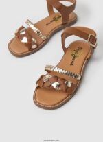 chica sandalias irma de piel trenzada Pepe Jeans 44JTZ1337 broncearse - Imagen 3
