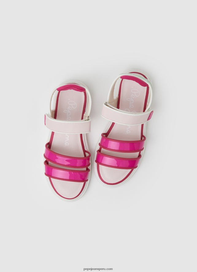 chica sandalias Wendy Sweet con plataforma Pepe Jeans 44JTZ1340 fucsia claro - Imagen 2
