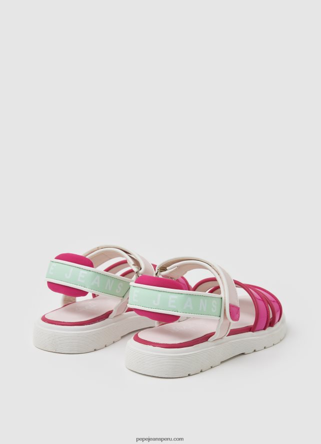 chica sandalias Wendy Sweet con plataforma Pepe Jeans 44JTZ1340 fucsia claro - Imagen 4