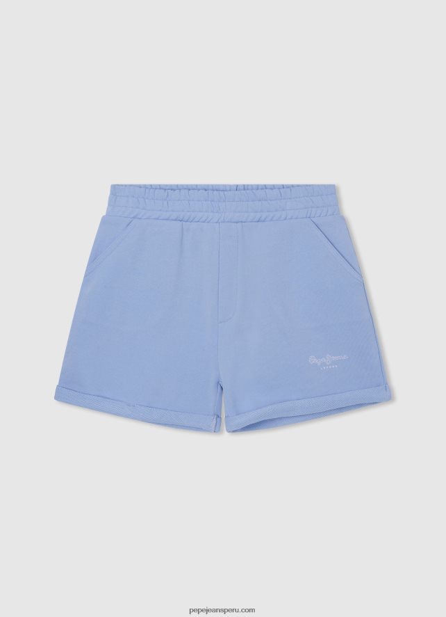 chica_shorts_de_algodon_con_cintura_elastica_pepe_jeans_44jtz1501_bahia.jpg chica shorts de algodón con cintura elástica Pepe Jeans 44JTZ1501 bahía - Imagen 1
