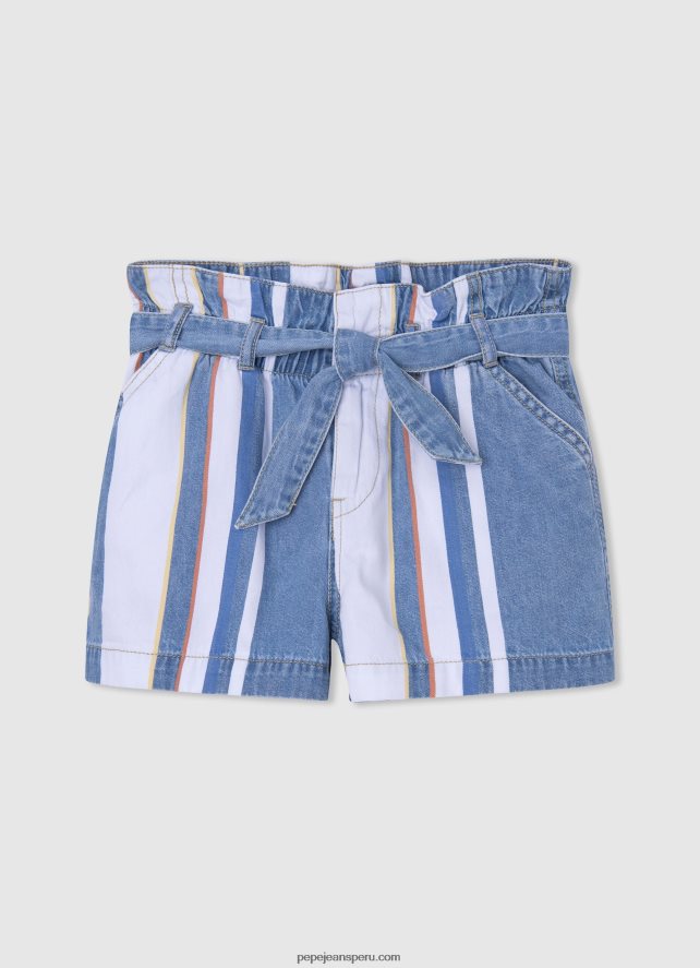 chica shorts de mezclilla con corte culotte Pepe Jeans 44JTZ1509 mezclilla - Imagen 4