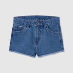 chica shorts de mezclilla con corte regular Pepe Jeans 44JTZ1498 mezclilla