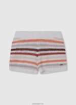 chica shorts de mezclilla con estampado de rayas Pepe Jeans 44JTZ1508 mezclilla - Imagen 5