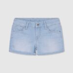 chica shorts de mezclilla de corte estándar Pepe Jeans 44JTZ1503 mezclilla