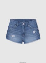 chica shorts de mezclilla rotos Pepe Jeans 44JTZ1491 mezclilla