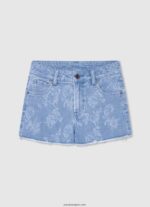 chica shorts de mezclilla rotos Pepe Jeans 44JTZ1491 mezclilla - Imagen 4