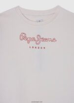 chica suéter con logo estampado Pepe Jeans 44JTZ1404 mousse - Imagen 3