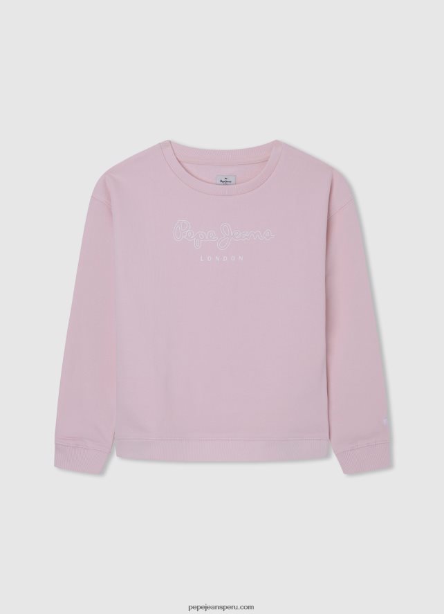 chica_sueter_con_logo_estampado_pepe_jeans_44jtz1416_rosa_suave.jpg chica suéter con logo estampado Pepe Jeans 44JTZ1416 Rosa suave - Imagen 1