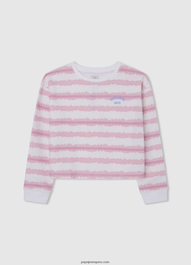 chica_sueter_con_rayas_destenidas_pepe_jeans_44jtz1409_rosa_suave.jpg chica suéter con rayas desteñidas Pepe Jeans 44JTZ1409 Rosa suave - Imagen 1