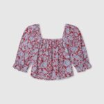 chica top sita con escote cuadrado Pepe Jeans 44JTZ1418 multi