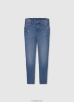 chica vaqueros jivey de tiro alto y ancho Pepe Jeans 44JTZ1367 mezclilla - Imagen 5