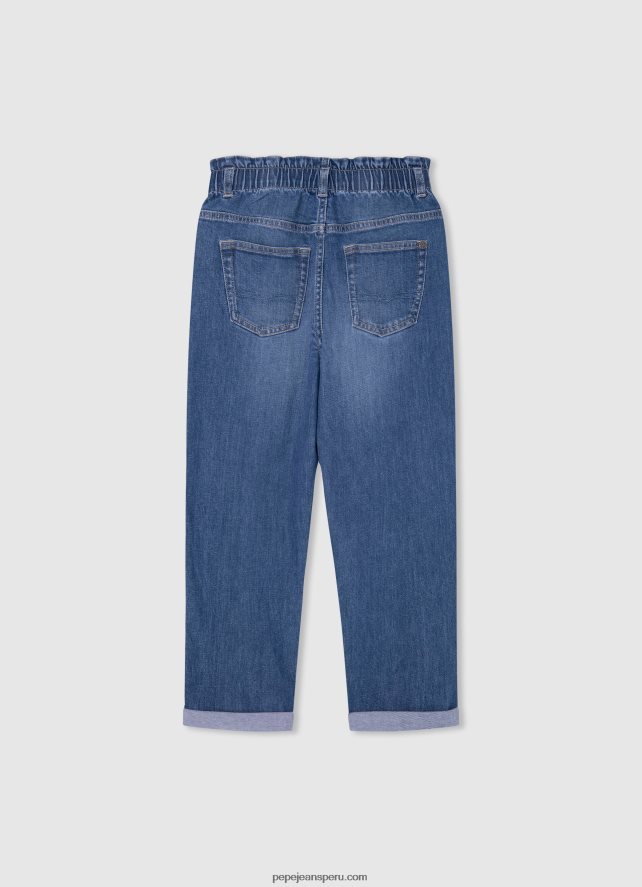 chica vaqueros reese taper fit de talle alto Pepe Jeans 44JTZ1366 mezclilla - Imagen 2