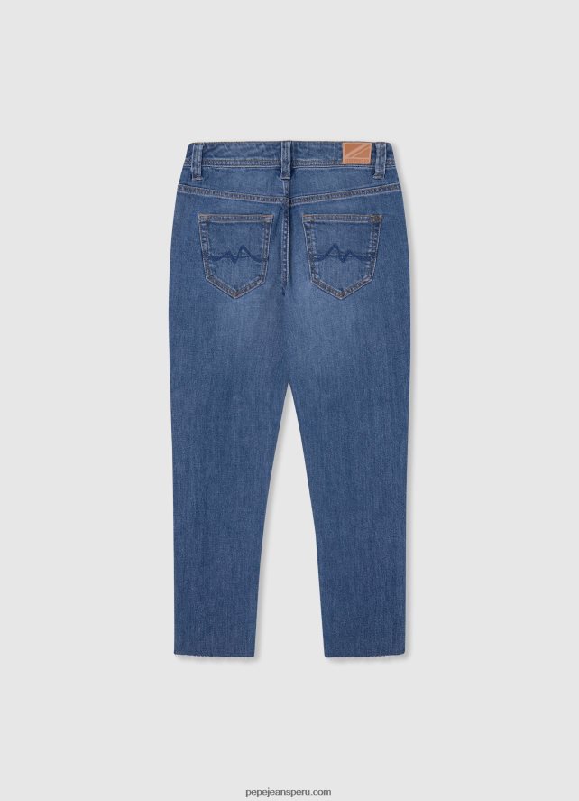 chica vaqueros violetas de tiro alto holgados Pepe Jeans 44JTZ1362 mezclilla - Imagen 2